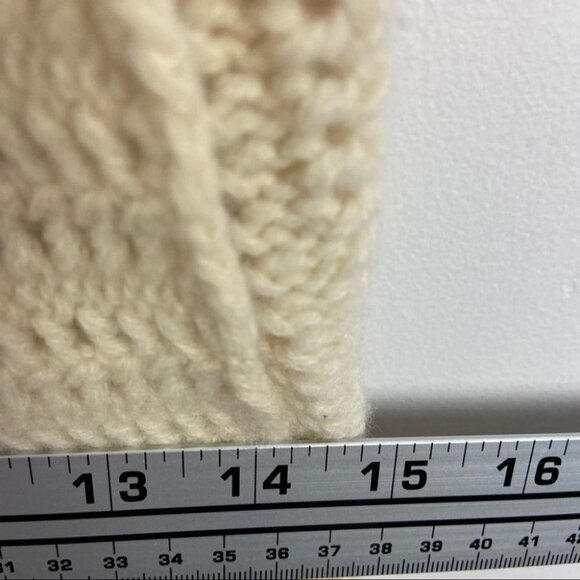 Anthropologie Cashmere Lambswool Short Sleeve Chunky Knit Cardigan Size Small S - Picture 12 of 14